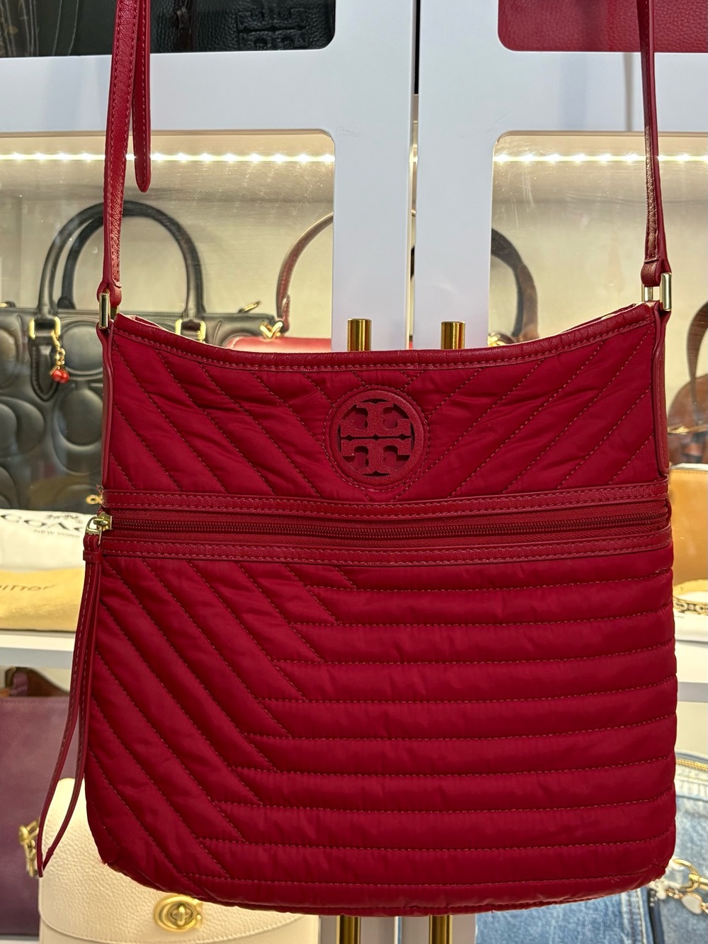 Tory Burch - red crossbody bag